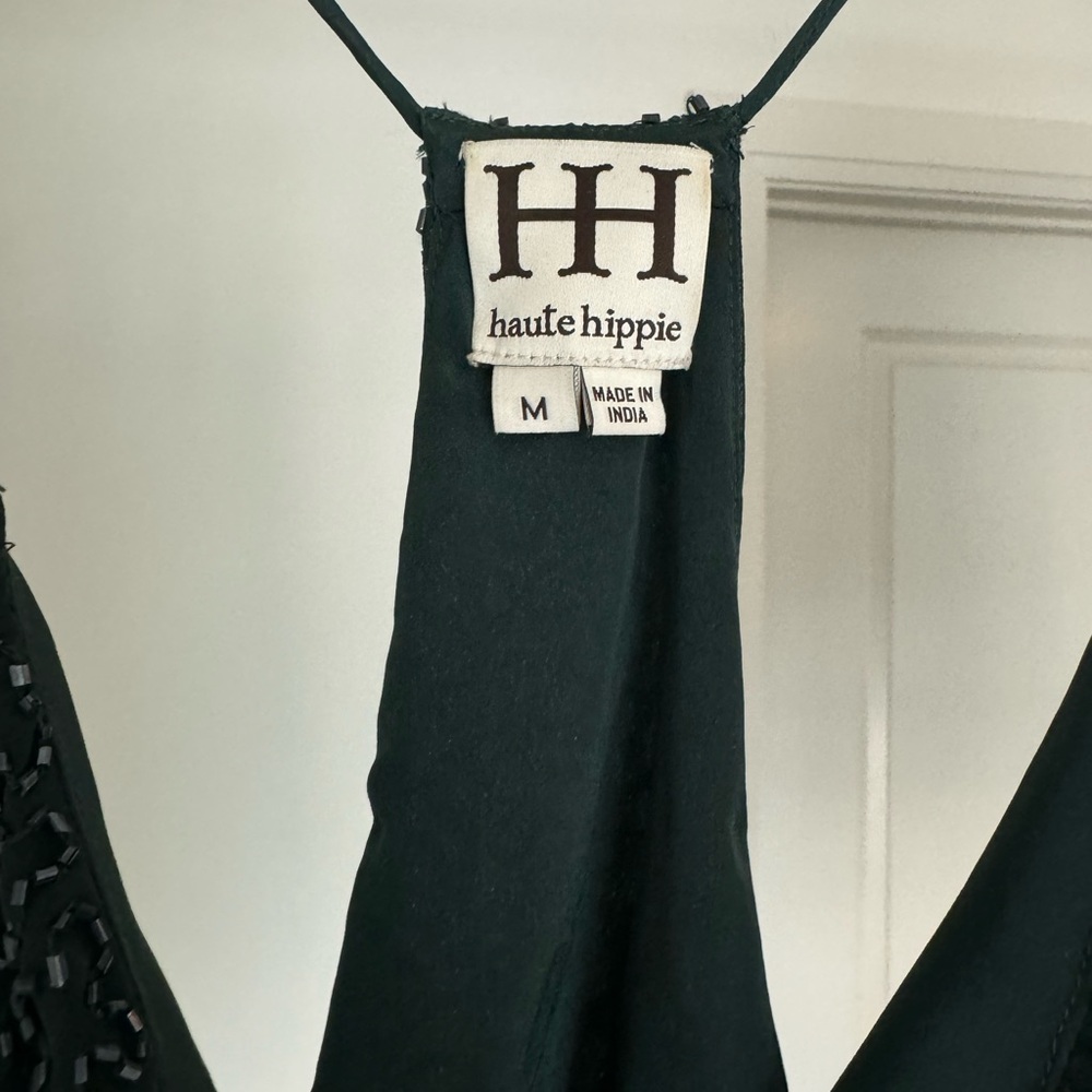 Haute Hippie Green Sequin Camisole sz M - Picture 4 of 9